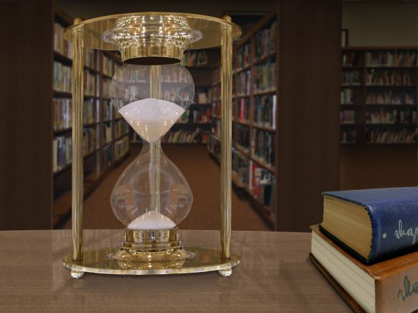 Time passing at the library